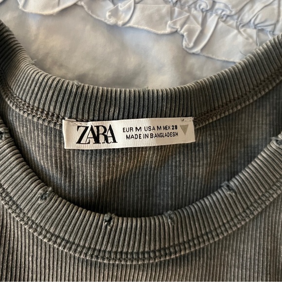 Vintage Effect Grey Tank Top - Picture 4 of 7